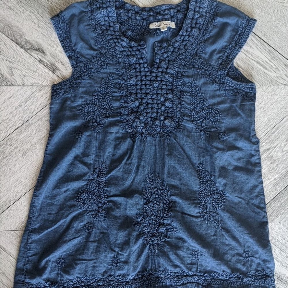 Solitaire Chambray Top